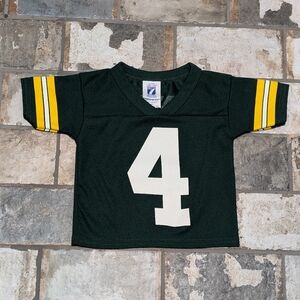Vintage Logo 7 Brett Favre Jersey # 4 Size Small 12M Green Bay Packers NFL